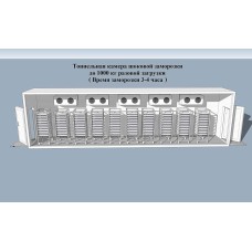 Камера шоковой заморозки КШЗ - 1000кг- 240минут